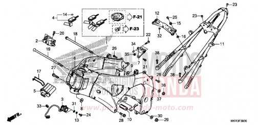 CARROSSERIE DE CHASSIS CBR1000SPN de 2022